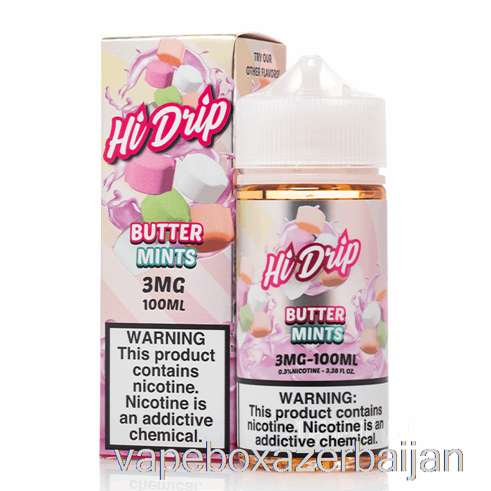 Vape Smoke Butter Mints - Hi-Drip E-Liquids - 100mL 6mg